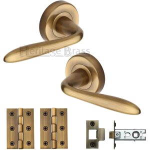 Heritage Brass Sutton Latch Door Handle Kit 5.3 H x 5.3 W cm