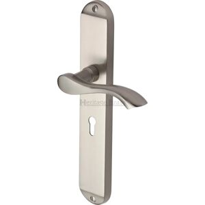Heritage Brass Algarve Lock Door Handle Kit gray 24.2 H x 4.3 W cm