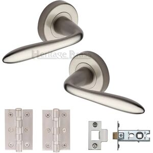 Heritage Brass Sutton Latch Door Handle Kit gray 5.3 H x 5.3 W cm