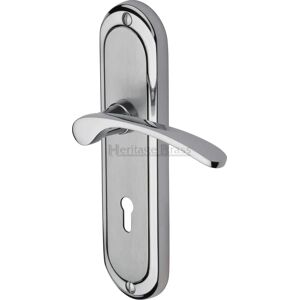 Heritage Brass Ambassador Door Handle gray 18.9 H x 4.8 W cm