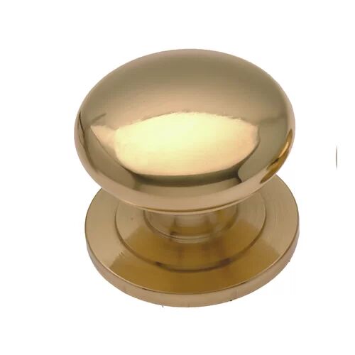 17 Stories Iraan Mushroom Knob (Set of 6) 17 Stories Finish: Polished Brass, Knob Diameter: 3.2cm  - Size: 58cm H X 18cm W X 35cm D