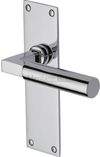 Heritage Brass Bauhaus Door Handle Heritage Brass Finish: Polished Chrome  - Size: 5cm W X 5cm D Heritage Brass Bauhaus Door Handle Heritage Brass Finish: Polished Chrome  - Size: 5cm W X 5cm D