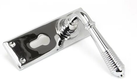 From The Anvil Interior Mortise Door Handle Kit From The Anvil Finish: Polished Chrome  - Size: 26cm H X 1cm W