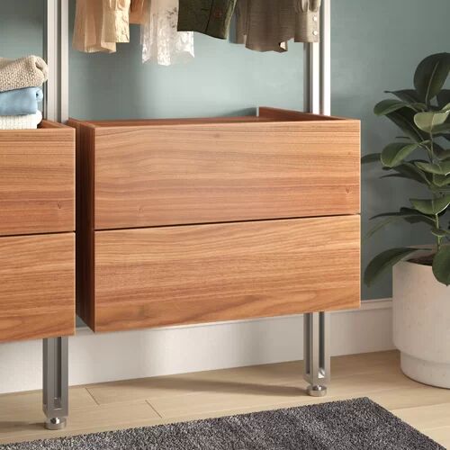 Space Pro Relax 55cm Wide Drawer Space Pro Finish: Walnut Textile  - Size: 38cm H X 50cm W X 90cm D