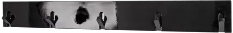 House Additions Wall Mounted Coat Rack House Additions Finish: Black  - Size: 77cm H X 39cm W X 39cm D House Additions Wall Mounted Coat Rack House Additions Finish: Black  - Size: 77cm H X 39cm W X 39cm D