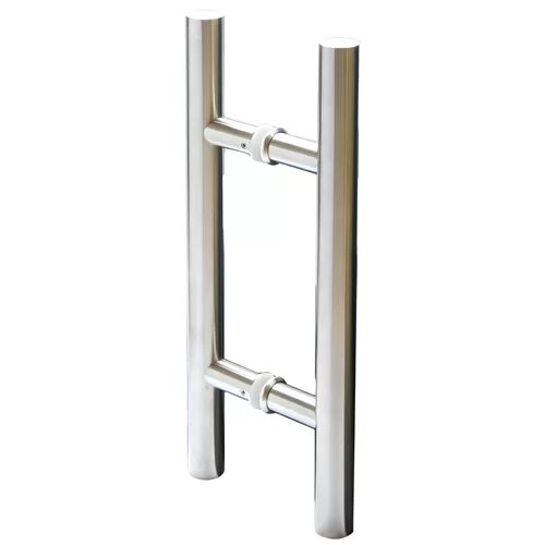17 Stories Industry Double Dummy Door Handle 17 Stories Finish: Satin Chrome  - Size: Large