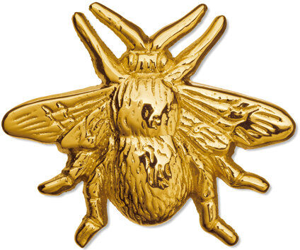 Bloomsbury Market Harpa Novelty Bee Knob Bloomsbury Market Finish: Brass  - Size: 1cm H X 250cm W X 350cm D Bloomsbury Market Harpa Novelty Bee Knob Bloomsbury Market Finish: Brass  - Size: 1cm H X 250cm W X 350cm D