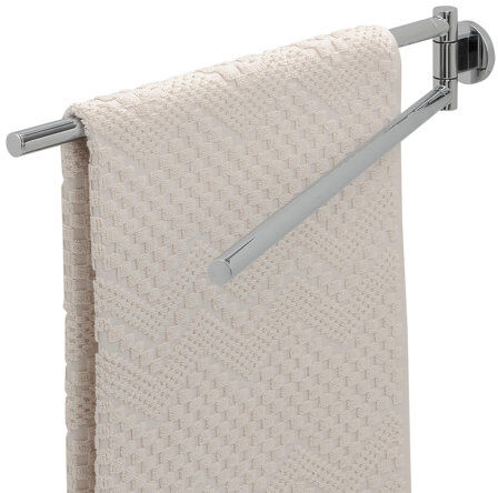 Tiger Noon Towel Rail With 2 Arms Chrome Tiger Finish: Chrome Tiger Noon Towel Rail With 2 Arms Chrome Tiger Finish: Chrome