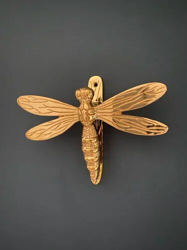 Ophelia & Co. Nicole Dragonfly Door Knocker Ophelia & Co. Finish: Brass  - Size: 101.6cm H x 3.8cm W x 76.2cm D Ophelia & Co. Nicole Dragonfly Door Knocker Ophelia & Co. Finish: Brass  - Size: 101.6cm H x 3.8cm W x 76.2cm D
