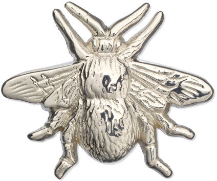 Bloomsbury Market Harpa Novelty Bee Knob Bloomsbury Market Finish: Silver  - Size: 168 x 183 cm Bloomsbury Market Harpa Novelty Bee Knob Bloomsbury Market Finish: Silver  - Size: 168 x 183 cm