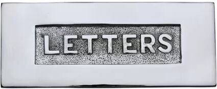 Heritage Brass 10 cm x 25 cm Brass Letter Plate Heritage Brass Colour: Polished Chrome  - Size: 99cm H X 49cm W X 60cm D