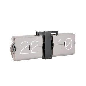 Karlsson Retro Digital Mechanical Alarm Tabletop Clock in Grey gray 8.5 H x 36.0 W x 14.0 D cm