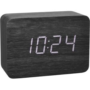 17 Stories Clocco Digital Radio-Controlled Alarm Tabletop Clock white/black 7.0 H x 4.1 W x 10.0 D cm