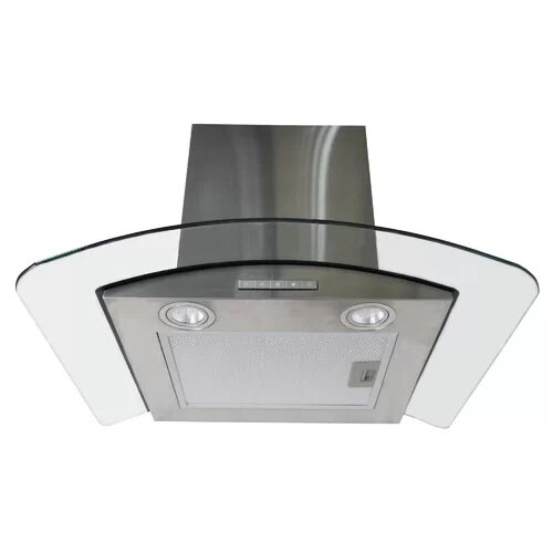 Statesman Stainless Steel Curved Glass 60cm Ducted Wall Mount Cooker Hood Statesman  - Size: 84cm H X 57cm W X 55cm D