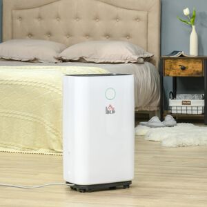 HOMCOM Portable Quiet Dehumidifier White 57cm H X 33.5cm W X 23cm D HOMCOM Portable Quiet Dehumidifier White 57cm H X 33.5cm W X 23cm D
