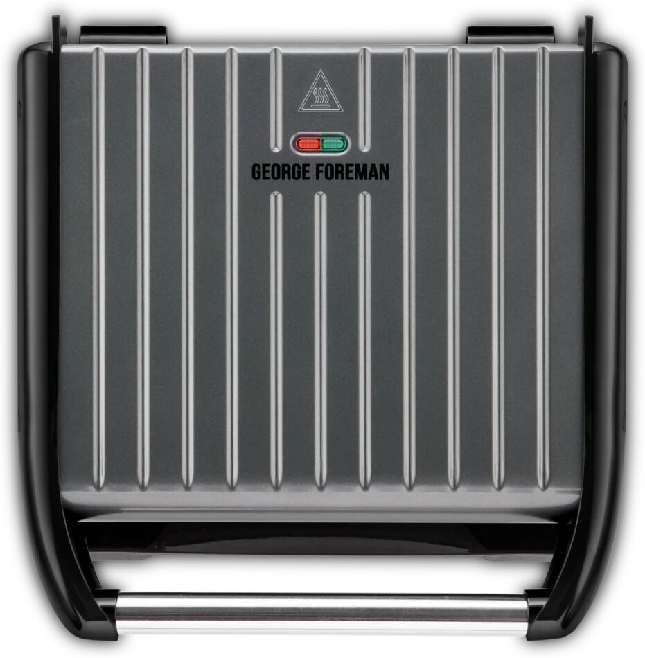 George Foreman Large Steel Grill gray 10.9 H x 39.9 W x 37.2 D cm