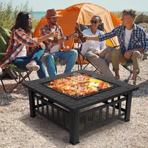LIFERUN 81cm W Barrel Gas & Charcoal Combo Grill Stainless Steel 51cm W LIFERUN 81cm W Barrel Gas & Charcoal Combo Grill Stainless Steel 51cm W
