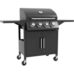 Bretney Dakota Fields 4 - Burner Free Standing Propane 40000 BTU BTU Gas Grill with Cabinet Matte Black 4 Bretney Dakota Fields 4 - Burner Free Standing Propane 40000 BTU BTU Gas Grill with Cabinet Matte Black 4