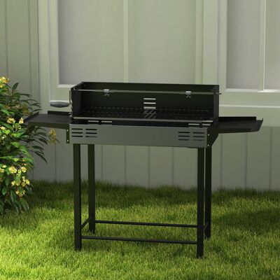 Dakota Fields Laci 118cm W Portable Charcoal Grill Matte Black 68cm W Dakota Fields Laci 118cm W Portable Charcoal Grill Matte Black 68cm W