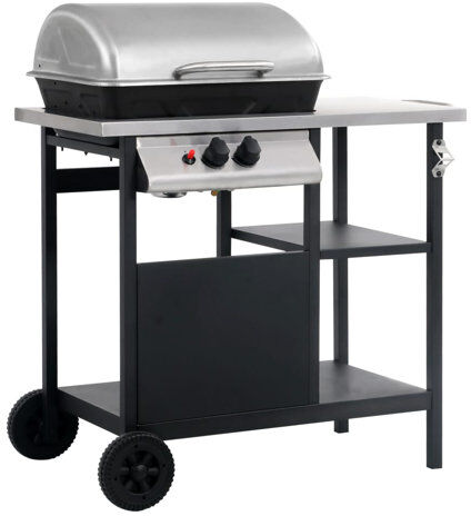 Symple Stuff 33cm Turnbull 2-Burner Liquid Propane Barbecue Grill Symple Stuff  - Size: 52cm H X 36cm W X 36cm D Symple Stuff 33cm Turnbull 2-Burner Liquid Propane Barbecue Grill Symple Stuff  - Size: 52cm H X 36cm W X 36cm D