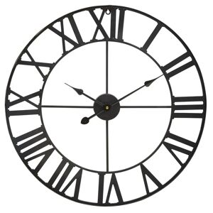 Borough Wharf Exline Wall Clock black 60.0 H x 60.0 W x 4.0 D cm