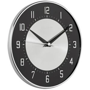 Roger Lascelles Clocks Deco Domed 20.5cm Wall Clock black 20.5 H x 20.5 W x 2.5 D cm