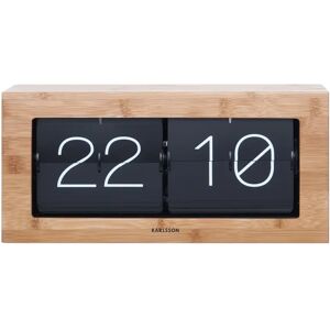 Karlsson Flip Box Desktop Clock gray 11.5 H x 21.0 W x 8.5 D cm