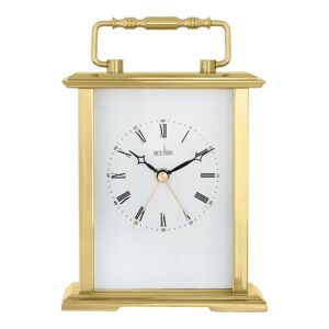 Acctim Gainsborough Analog Metal Quartz Tabletop Clock yellow 14.5 H x 12.3 W x 5.2 D cm