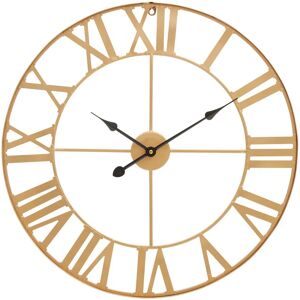 Borough Wharf Exline Wall Clock yellow 80.0 H x 80.0 W x 4.0 D cm