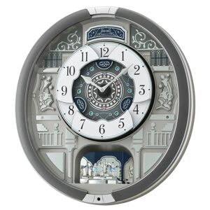 Seiko Melody in Motion Silent Wall Clock gray 44.3 H x 40.5 W x 9.7 D cm