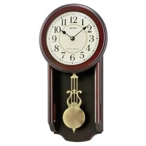 Seiko Silent Wall Clock brown 42.0 H x 21.0 W x 8.6 D cm