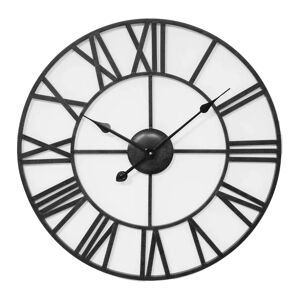 Borough Wharf Boleradice Metal Wall Clock black 60.0 H x 60.0 W x 4.5 D cm