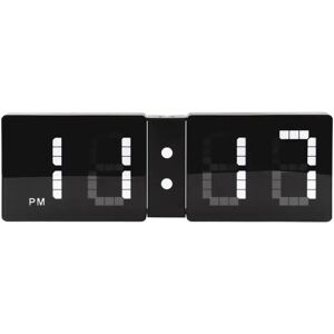 Karlsson LED Flip Wall Clock black/white 20.0 H x 60.0 W x 4.0 D cm