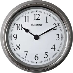 Hometime Black Wall Clock With Arabic Dial 35Cm gray 36.0 H x 36.0 W x 8.0 D cm