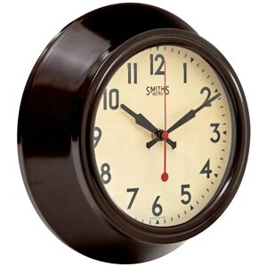 Roger Lascelles Clocks Silent Wall Clock brown 25.5 H x 25.5 W cm