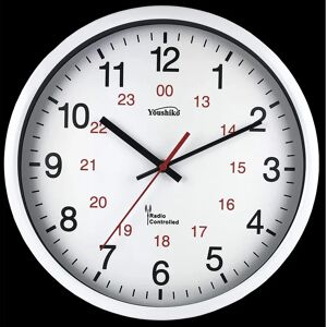 Youshiko 12" Wall Clock black/red/white 31.2 H x 31.2 W x 4.29 D cm