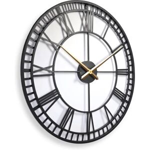 Roger Lascelles Clocks Oversized Skeleton 80cm Wall Clock black 80.0 H x 80.0 W x 4.0 D cm