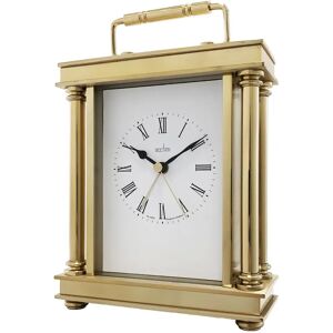 Acctim Analog Metal Quartz Alarm in Gold yellow 16.5 H x 13.5 W x 5.0 D cm