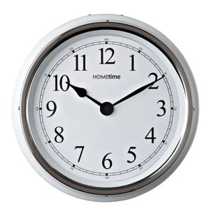 Hometime Black Wall Clock With Arabic Dial 35Cm white 36.0 H x 36.0 W x 8.0 D cm