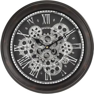 Borough Wharf Ginsue 36cm Wall Clock black 36.0 H x 36.0 W x 7.5 D cm