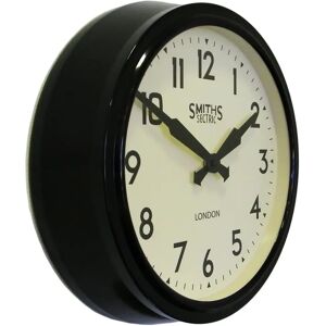 Roger Lascelles Clocks Smiths 38cm Wall Clock black 38.0 H x 38.0 W x 10.0 D cm