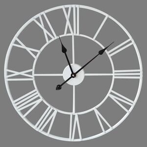 Borough Wharf 60Cm Metal Skeleton Clock- Black And Gold white 60.0 H x 60.0 W x 2.0 D cm