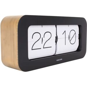 Karlsson Bamboo Wall Clock black 16.0 H x 37.0 W x 9.0 D cm