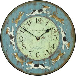 Roger Lascelles Clocks Playtime for Cats and Dogs Wall Clock - 36cm Blue;Green 36cm W X 36cm H X 3cm D