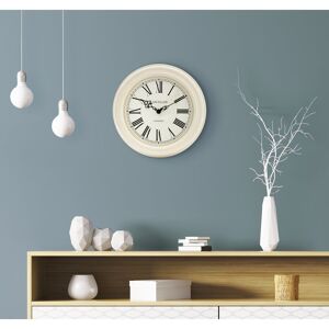 Roger Lascelles Clocks Lascelles Classic Wall Clock in Cream - 32cm Cream 32cm W X 32cm H X 8.5cm D