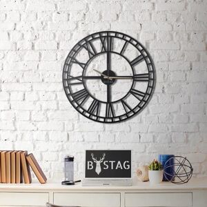 Hanah Home Oversized Decorative 70cm Wall Clock black 70.0 H x 70.0 W x 1.0 D cm