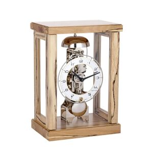 Hermle Uhrenmanufaktur Analog Wood Mechanical Tabletop Clock gray/brown 40.0 H x 40.0 W x 26.0 D cm