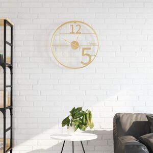 Latitude Run Battistini Iron Wall Clock Gold 14cm H X 14cm D Latitude Run Battistini Iron Wall Clock Gold 14cm H X 14cm D