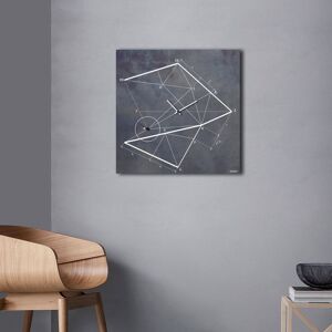 Ebern Designs Nicoletti Wall Clock Grey/White 50cm W X 50cm H X 2cm D Ebern Designs Nicoletti Wall Clock Grey/White 50cm W X 50cm H X 2cm D