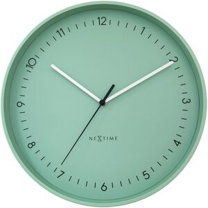 NeXtime Citybeat Metal Wall Clock Green 40cm W X 40cm H X 5.7cm D NeXtime Citybeat Metal Wall Clock Green 40cm W X 40cm H X 5.7cm D